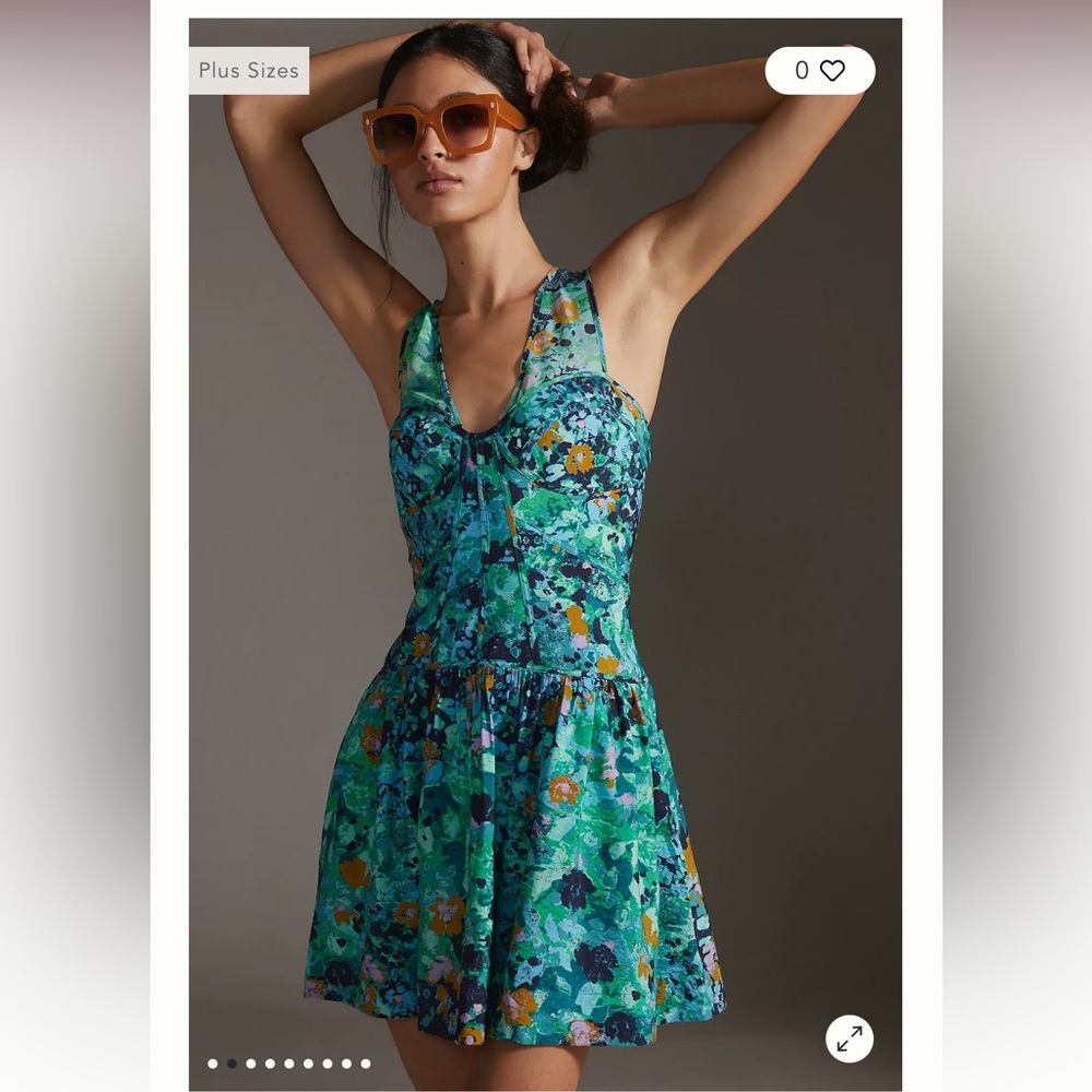 NWT By Anthropologie Corset Mini Dress